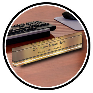 Plaques de nom du bureau exécutif classique