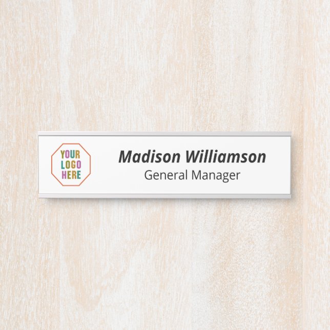 Plaques de porte de bureau interchangeables avec l (Devant)