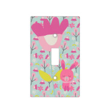 Bunnies et fleurs roses