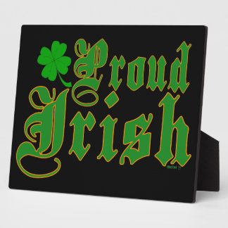 Plaques irlandaises fières