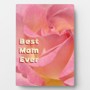 Plaques Meilleure Maman Fleurs Rose Rose
