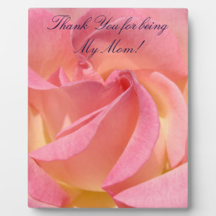 Plaques Merci d'être ma maman ! Rose rose