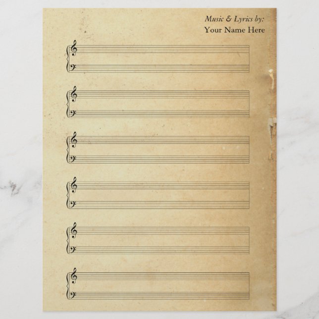 Plaques vierges vintages Piano Stands (Devant)