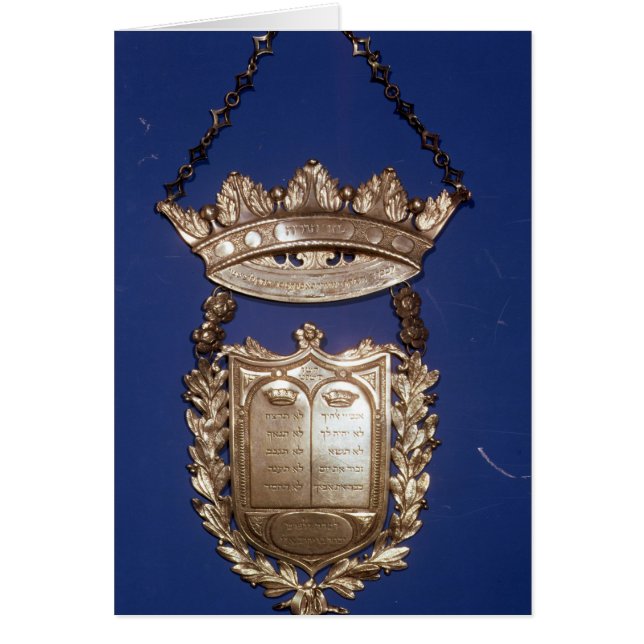 Plastron ou bouclier pour le rouleau de Torah (Devant)