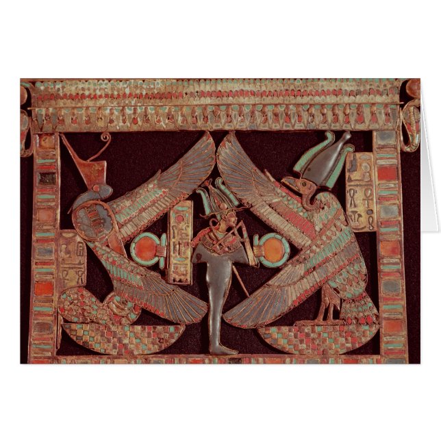 Plat de sein dépeignant Osiris, un dieu de (Devant horizontal)