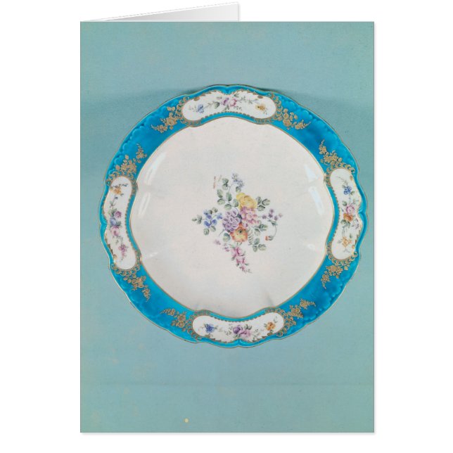 Plat décoré d'un motif floral, Sevres (Devant)