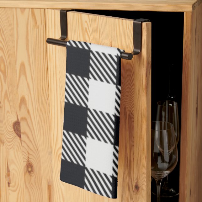 Plat gris | Chèques Serviettes de cuisine (Pliage en tiers)