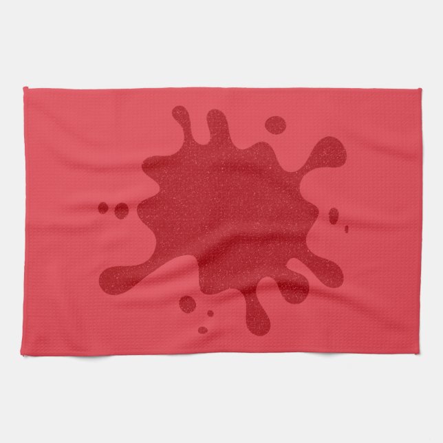 Plat rouge tomate Serviette en microfibre personna (Horizontal)