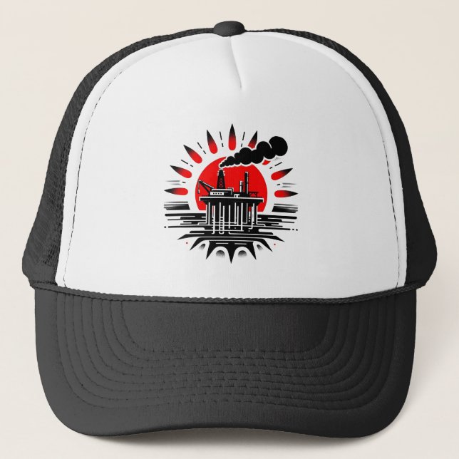 Plate-forme pétrolière sur le Casquette (Devant)