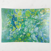 Plateau abstrait de bibelot des bulles | de mer