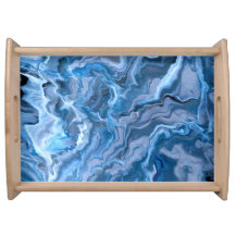 Plateau bleu de portion
