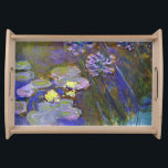 Plateau Claude Monet Water Lilies Agapanthus<br><div class="desc">Claude Monet Water Lilies and Agapanthus - Claude Monet Water Lilies and Agapanthus est une magnifique peinture impressionniste réalisée par l'un des maîtres fleuristes de tous les temps. Le jardin d'eau est vivant avec la couleur et l'émotion, comme l'Agapanthus violet coulent de leurs tiges bleues et vertes. L'eau est vive...</div>