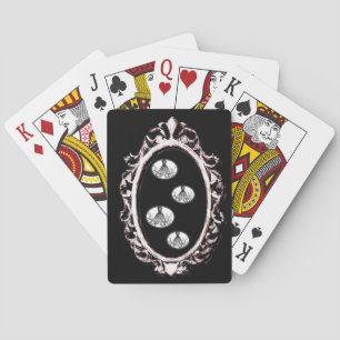 Plateau de cartes de jeu vintage