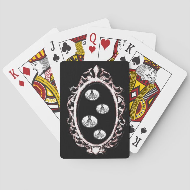 Plateau de cartes de jeu vintage (dos)