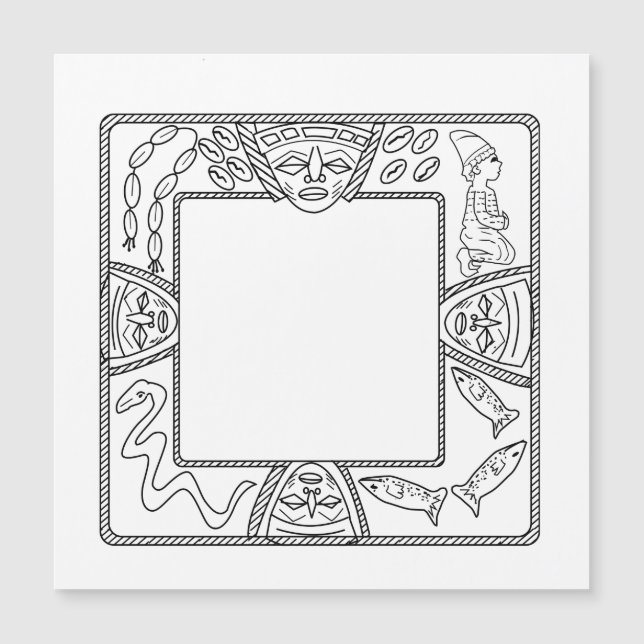 Plateau de divination d'Opon Ifa Yoruba (Devant)