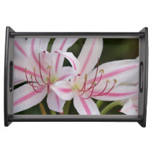 Plateau de service à fleurs