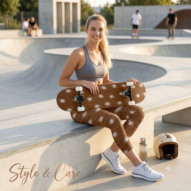 Plateau de skateboard à texture de peau de cerf na (Modern Natural Deer Skin Texture Skateboard Deck)