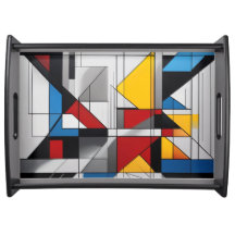 De Stijl Abstrait Géométrique Couleurs Primaires