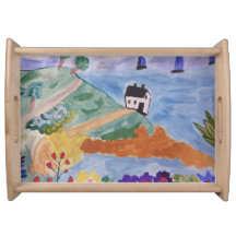 Plateau d'été et de fleurs