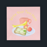 Plateau En Acrylique Petit déjeuner<br><div class="desc">Motif petit-déjeuner simple peint à la main.</div>