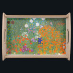 Plateau Gustav Klimt Fleur Jardin Cottage Nature<br><div class="desc">Un beau tableau de jardin - c'est un tableau classique de Gustav Klimt,  appelé Cottage Garden,  ou Bauergarten,  1907,  qui est un gros plan d'un jardin fleuri,  un tableau floral coloré.</div>