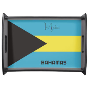 Plateau Indicateur Bahamas du nom personnalisé