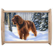 Irish Setter Let It Neige Christmas