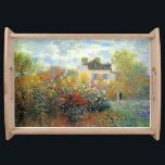 Plateau Jardin de Monet à Argenteuil Monet Art<br><div class="desc">Le Jardin de Monet à Argenteuil est une peinture de paysage impressionniste de l'artiste français Claude Monet,  c. 1873 montrant un beau jardin avec lui et sa femme debout dans l'arrière - plan.</div>
