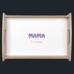 Plateau Mama happy mothers retro purple add name text vint<br><div class="desc">design</div>