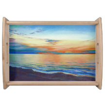 Peinture de lever de soleil d'océan par Mandy