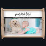 Plateau Photo personnalisée Baby Love & Name Memories<br><div class="desc">Une belle façon de se souvenir des moments de votre bébé précieux. Capturez les souvenirs de votre nouveau-né pour toujours avec cette photo bébé amour keepsaké. Personnalisez la photo et le texte et faites-le vous-même. Grand cadeau maman, cadeau papa, cadeau grand-mère, cadeau grand-père ou simplement un bébé gardien de famille...</div>