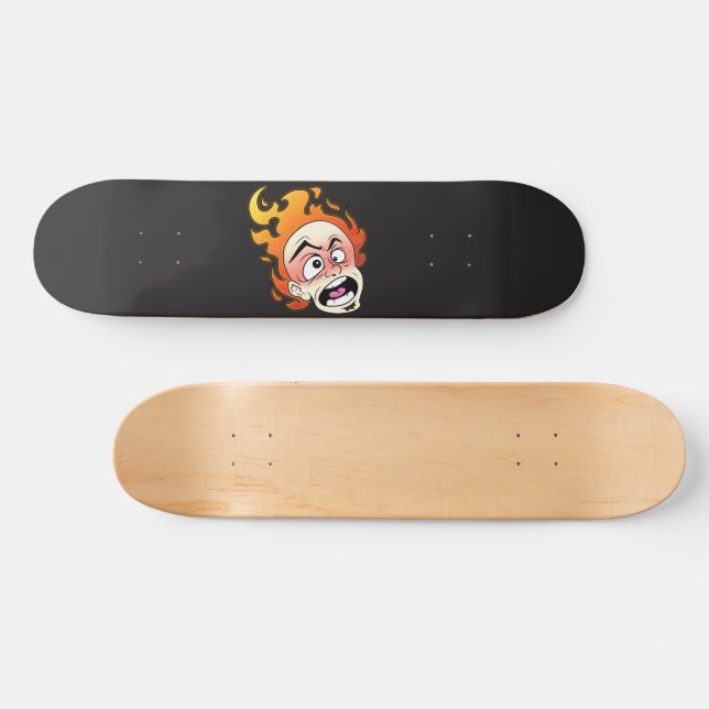 Plateau Scovillelicous Fire Head Skateboard (Horz)