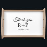 Plateau Thank you add couple name initial letter text date<br><div class="desc">For lovers like us</div>