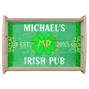 Plateau Vert irlandais de Pub de barre à la maison