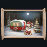 Plateau Winter Chihuahua Caravan Christmas Adventure<br><div class="desc">Laissez-vous tenter par la magie d'une nuit d'hiver enneigée alors qu'une caravane glisse gracieusement à travers le paysage illuminé par la lune. La beauté sereine de la neige scintillante et l'éclat enchanteur de la lune créent une scène captivante, promettant une aventure de Noël inoubliable remplie de chaleur, de joie et...</div>
