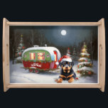 Plateau Winter Rottweiler Caravan Christmas Adventure<br><div class="desc">Laissez-vous tenter par la magie d'une nuit d'hiver enneigée alors qu'une caravane glisse gracieusement à travers le paysage illuminé par la lune. La beauté sereine de la neige scintillante et l'éclat enchanteur de la lune créent une scène captivante, promettant une aventure de Noël inoubliable remplie de chaleur, de joie et...</div>