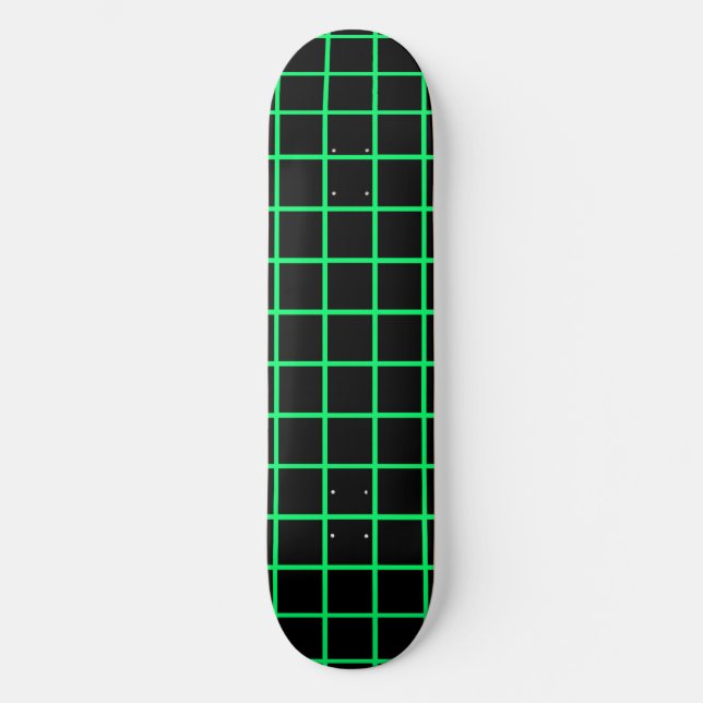 Plateforme de skateboard à grille verte néon et no (Recto)