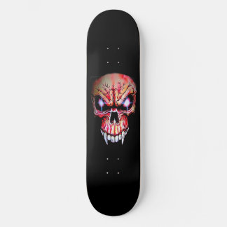 Plateforme de skateboard "Crâne de vampire rouge"