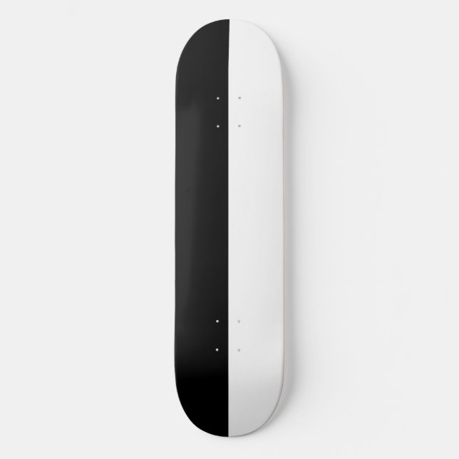 Plateforme de skateboard partagée Noir et Blanc (Recto)