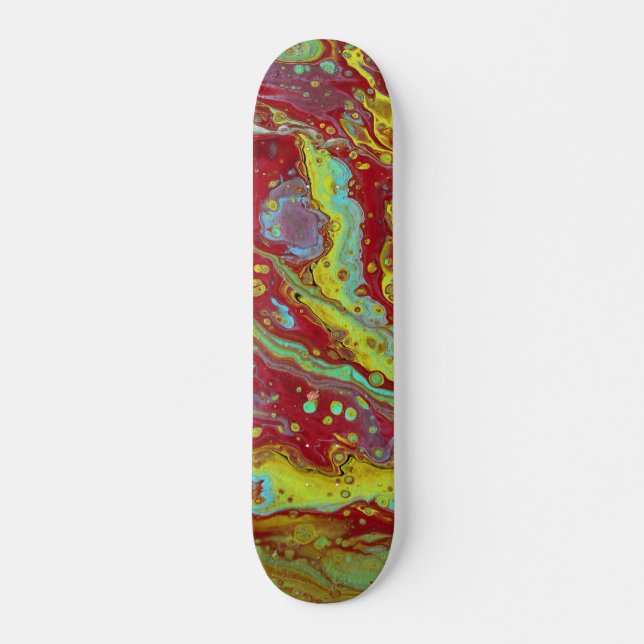 Plateforme de skateboard psychédélique de forme li (Devant)