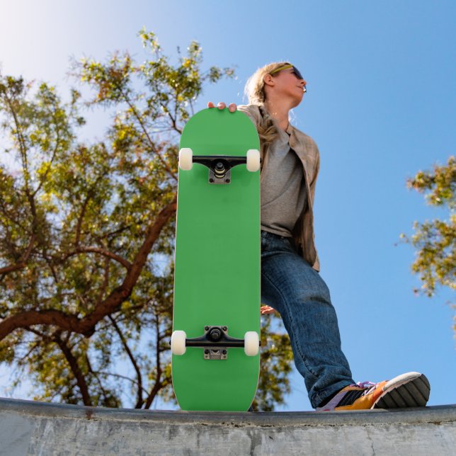 Plateforme de skateboard verte unie (Extérieur 1)