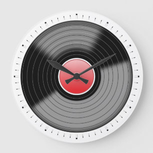 Platine Vinyle Classique Horloge Murale LP