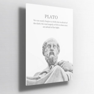 Platon inspirant citation Poster