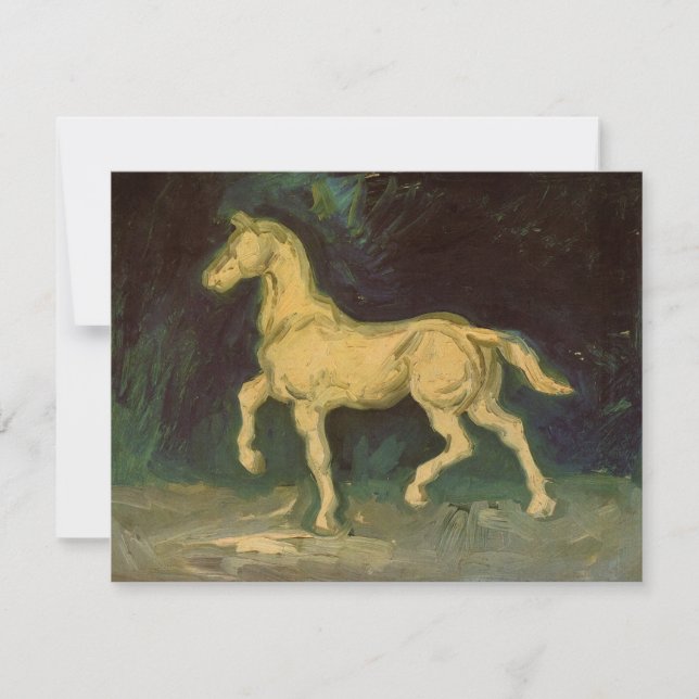 Plâtre Statuette d'un cheval par Vincent van Gogh (Devant)