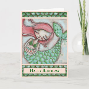 Plats de poisson d'eau - Carte Anniversaire