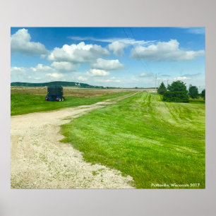 Platteville, affiche de photographie du Wisconsin