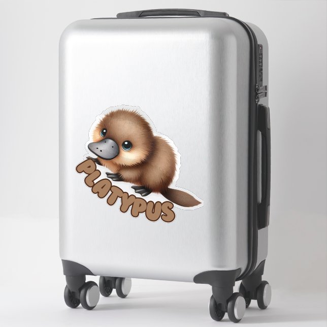 PLATYPUS - STICKER DE NURSERIE (Sur valise)