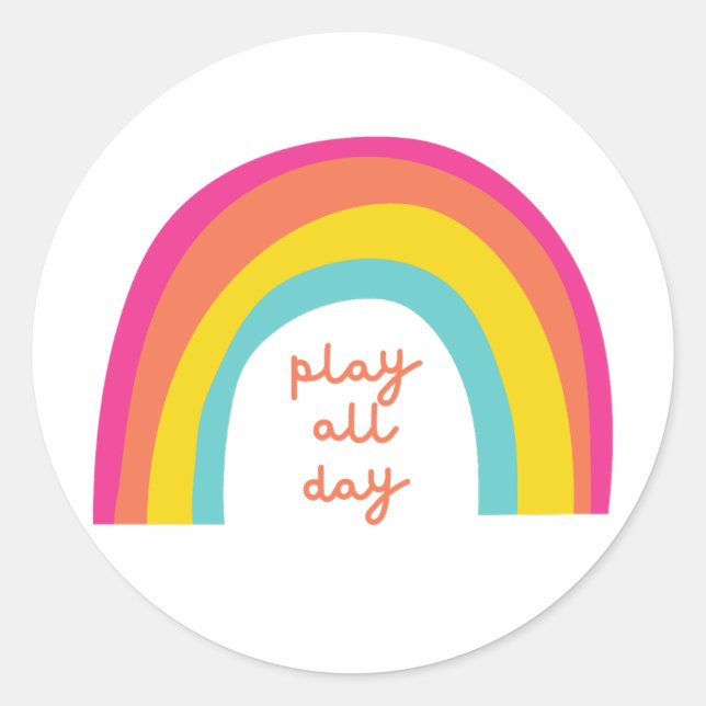 play.all.day. Stickers & Étiquettes (Devant)