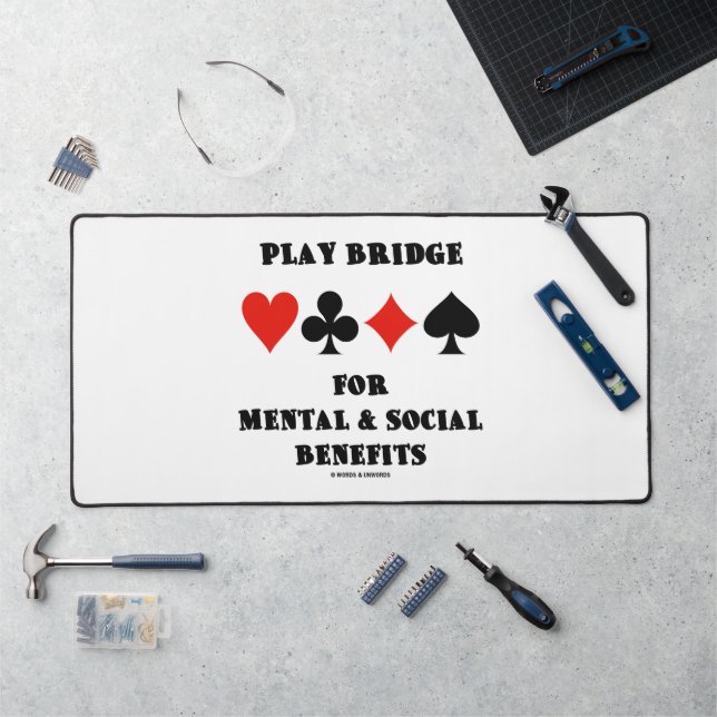 Play Bridge For Mental Social Benefits Card Suits (Poste de travail)