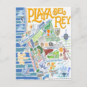 PLAYA DEL REY CARTE ILLUSTRÉE